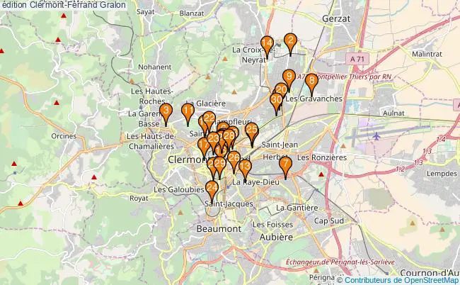 plan édition Clermont-Ferrand Associations édition Clermont-Ferrand : 55 associations