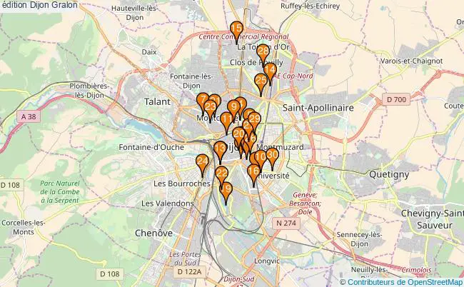 plan édition Dijon Associations édition Dijon : 36 associations