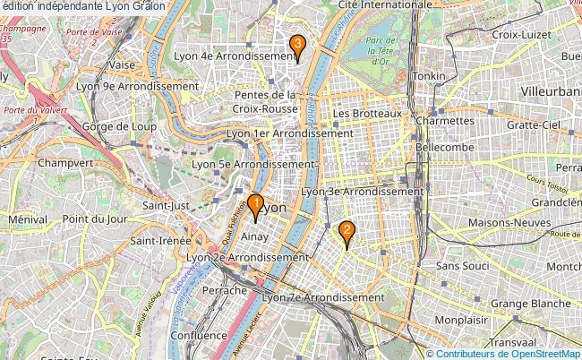 plan édition indépendante Lyon Associations édition indépendante Lyon : 4 associations