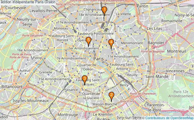 plan édition indépendante Paris Associations édition indépendante Paris : 7 associations
