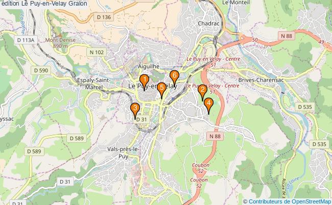 plan édition Le Puy-en-Velay Associations édition Le Puy-en-Velay : 8 associations