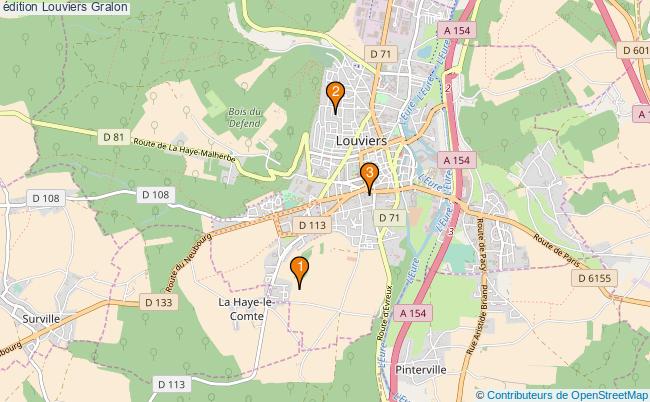 plan édition Louviers Associations édition Louviers : 3 associations