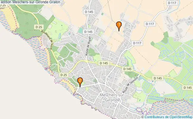 plan édition Meschers-sur-Gironde Associations édition Meschers-sur-Gironde : 2 associations