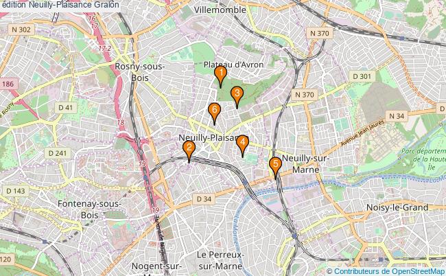 plan édition Neuilly-Plaisance Associations édition Neuilly-Plaisance : 8 associations