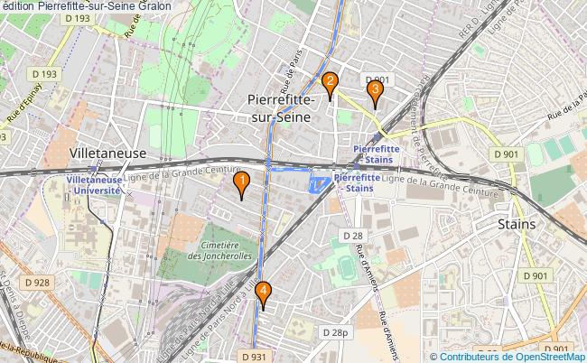 plan édition Pierrefitte-sur-Seine Associations édition Pierrefitte-sur-Seine : 4 associations