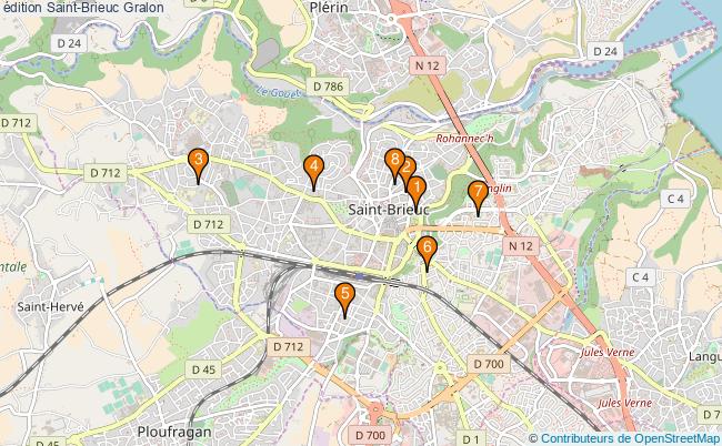 plan édition Saint-Brieuc Associations édition Saint-Brieuc : 8 associations