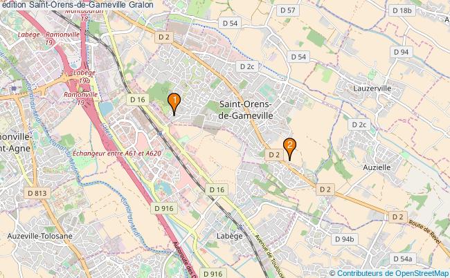 plan édition Saint-Orens-de-Gameville Associations édition Saint-Orens-de-Gameville : 3 associations