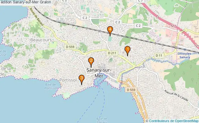 plan édition Sanary-sur-Mer Associations édition Sanary-sur-Mer : 4 associations