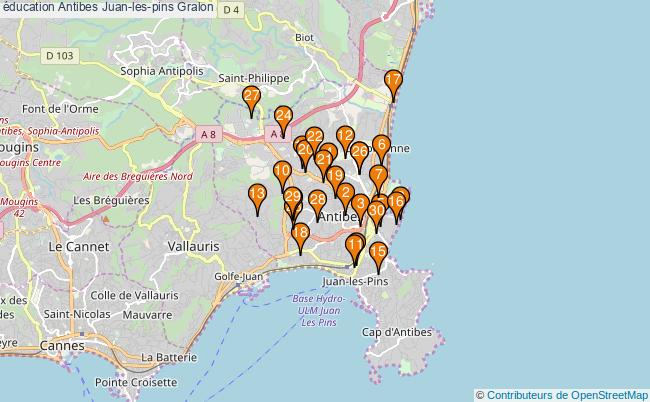 plan éducation Antibes Juan-les-pins Associations éducation Antibes Juan-les-pins : 58 associations