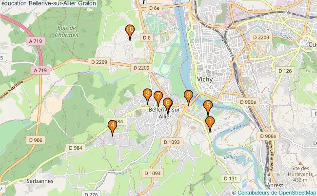 plan éducation Bellerive-sur-Allier Associations éducation Bellerive-sur-Allier : 11 associations