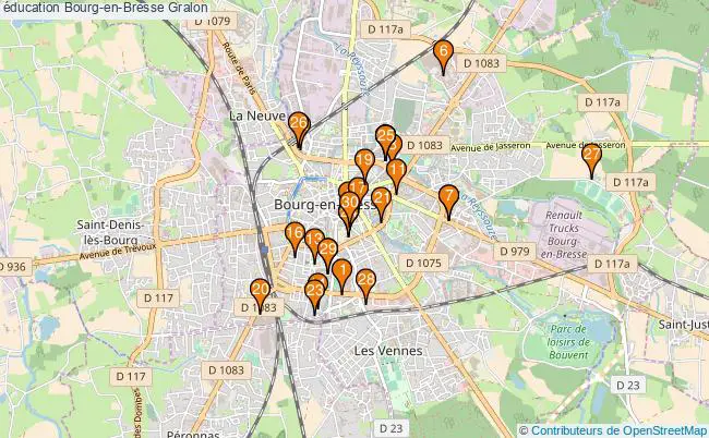 plan éducation Bourg-en-Bresse Associations éducation Bourg-en-Bresse : 94 associations