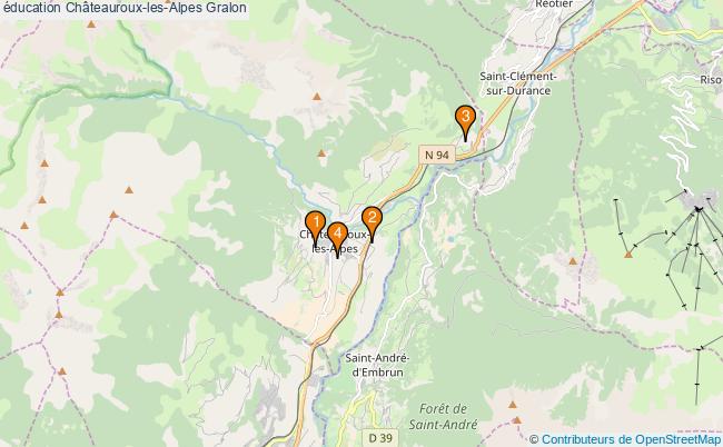 plan éducation Châteauroux-les-Alpes Associations éducation Châteauroux-les-Alpes : 4 associations