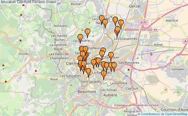 plan éducation Clermont-Ferrand Associations éducation Clermont-Ferrand : 222 associations