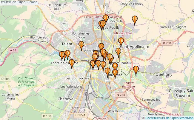 plan éducation Dijon Associations éducation Dijon : 172 associations