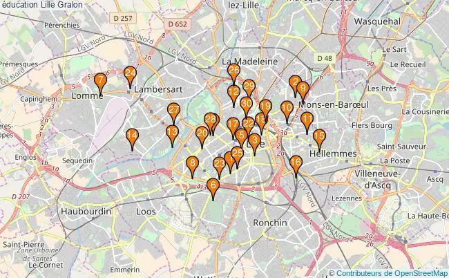 plan éducation Lille Associations éducation Lille : 457 associations