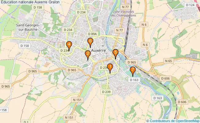 plan Éducation nationale Auxerre Associations Éducation nationale Auxerre : 7 associations