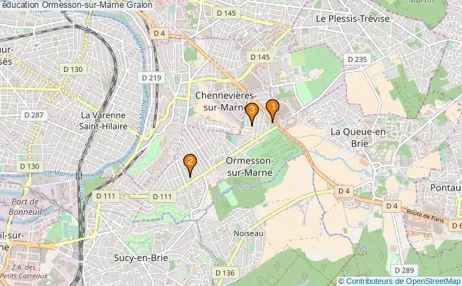 plan éducation Ormesson-sur-Marne Associations éducation Ormesson-sur-Marne : 4 associations