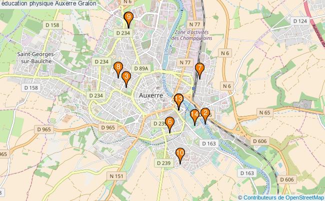 plan éducation physique Auxerre Associations éducation physique Auxerre : 14 associations