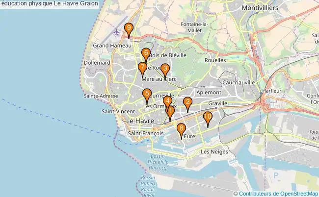 plan éducation physique Le Havre Associations éducation physique Le Havre : 10 associations