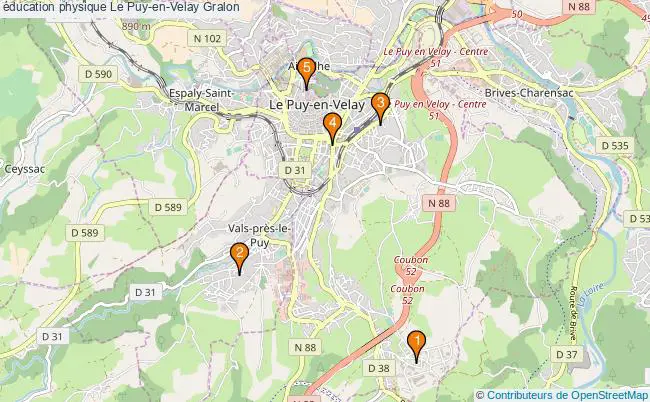plan éducation physique Le Puy-en-Velay Associations éducation physique Le Puy-en-Velay : 6 associations
