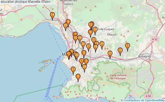 plan éducation physique Marseille Associations éducation physique Marseille : 183 associations