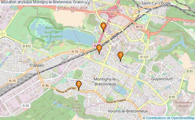 plan éducation physique Montigny-le-Bretonneux Associations éducation physique Montigny-le-Bretonneux : 3 associations
