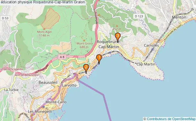plan éducation physique Roquebrune-Cap-Martin Associations éducation physique Roquebrune-Cap-Martin : 3 associations