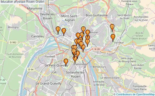 plan éducation physique Rouen Associations éducation physique Rouen : 28 associations