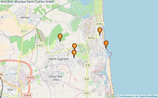 plan éducation physique Saint-Cyprien Associations éducation physique Saint-Cyprien : 6 associations