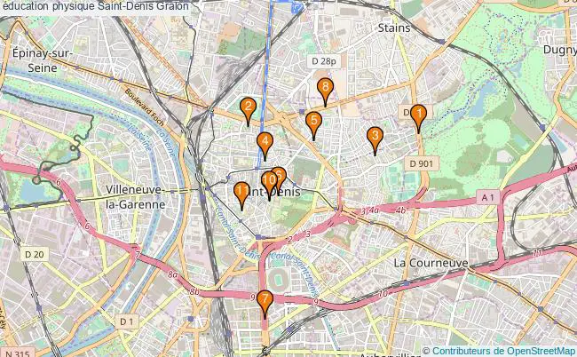 plan éducation physique Saint-Denis Associations éducation physique Saint-Denis : 11 associations