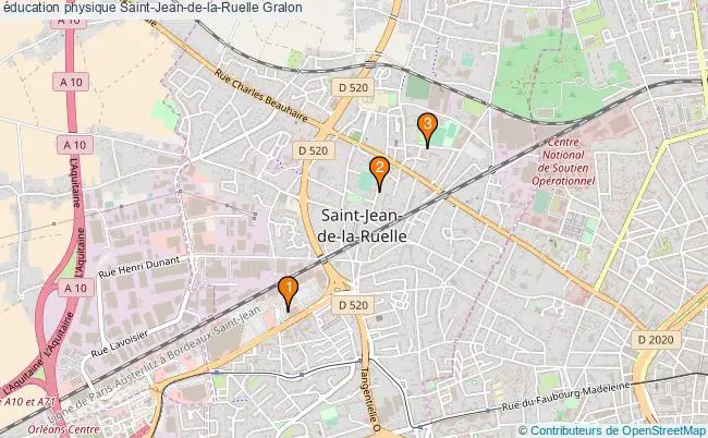 plan éducation physique Saint-Jean-de-la-Ruelle Associations éducation physique Saint-Jean-de-la-Ruelle : 3 associations