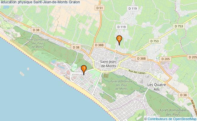 plan éducation physique Saint-Jean-de-Monts Associations éducation physique Saint-Jean-de-Monts : 3 associations