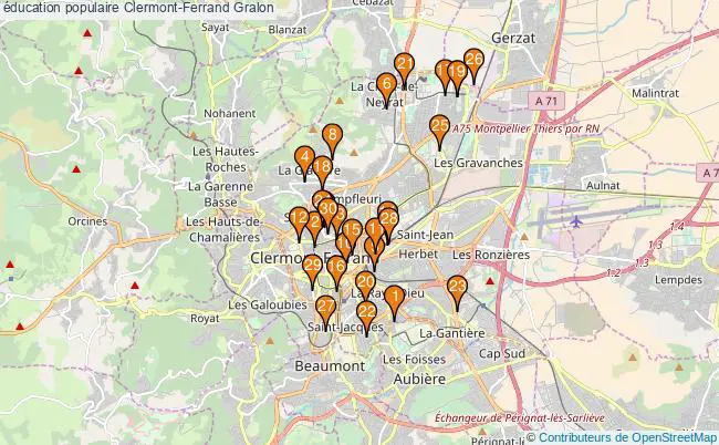 plan éducation populaire Clermont-Ferrand Associations éducation populaire Clermont-Ferrand : 54 associations