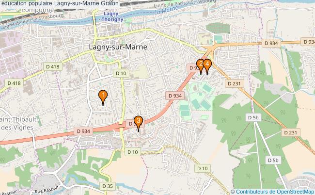 plan éducation populaire Lagny-sur-Marne Associations éducation populaire Lagny-sur-Marne : 4 associations