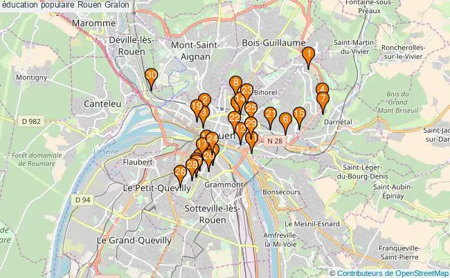 plan éducation populaire Rouen Associations éducation populaire Rouen : 31 associations