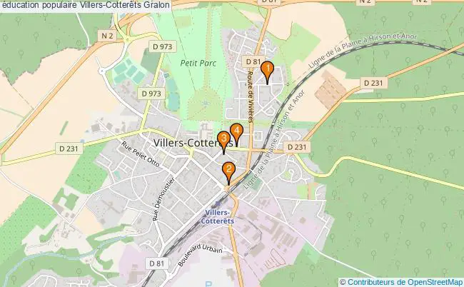 plan éducation populaire Villers-Cotterêts Associations éducation populaire Villers-Cotterêts : 4 associations