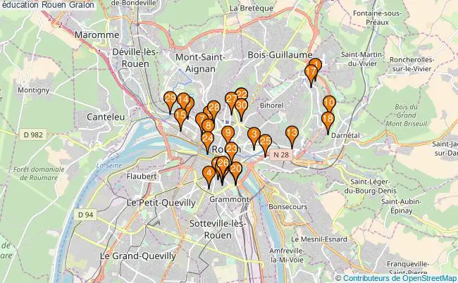 plan éducation Rouen Associations éducation Rouen : 214 associations