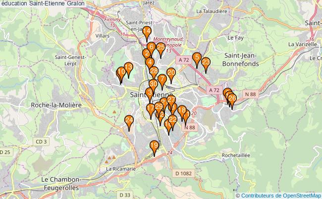 plan éducation Saint-Etienne Associations éducation Saint-Etienne : 223 associations