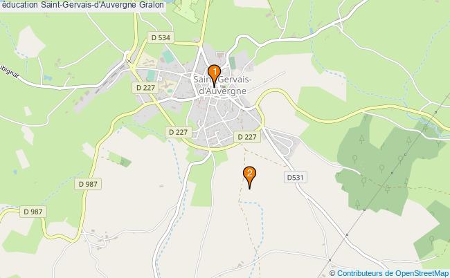 plan éducation Saint-Gervais-d'Auvergne Associations éducation Saint-Gervais-d'Auvergne : 2 associations
