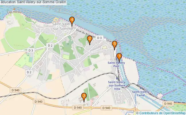 plan éducation Saint-Valery-sur-Somme Associations éducation Saint-Valery-sur-Somme : 5 associations