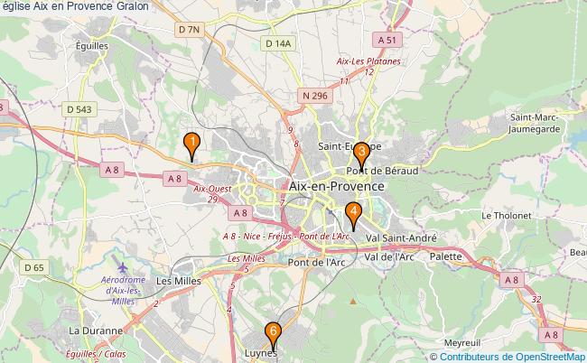 plan église Aix en Provence Associations église Aix en Provence : 8 associations