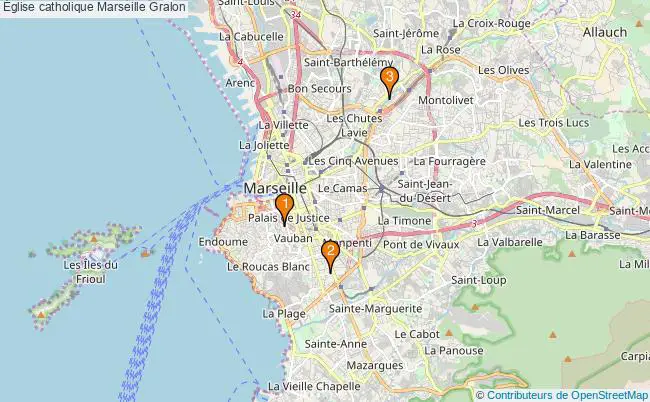 plan Église catholique Marseille Associations Église catholique Marseille : 3 associations