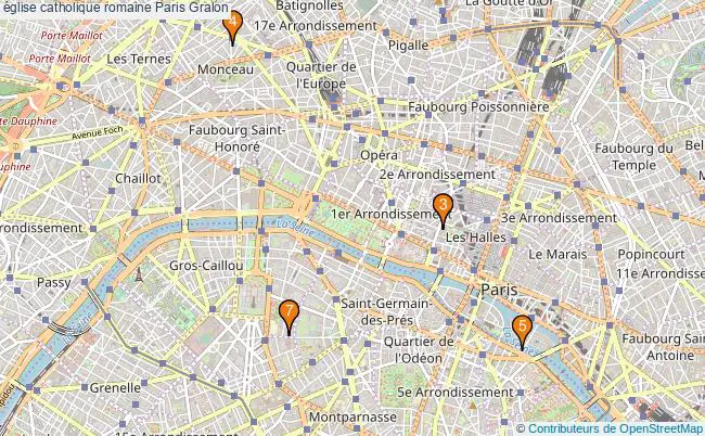 plan église catholique romaine Paris Associations église catholique romaine Paris : 9 associations