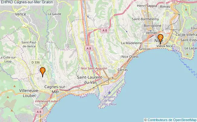 plan EHPAD Cagnes-sur-Mer Associations EHPAD Cagnes-sur-Mer : 5 associations
