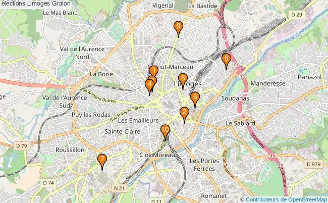 plan élections Limoges Associations élections Limoges : 11 associations