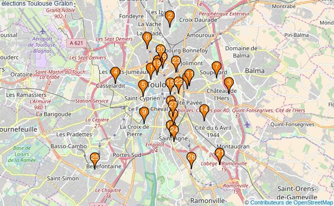 plan élections Toulouse Associations élections Toulouse : 30 associations
