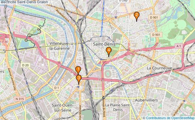 plan électricité Saint-Denis Associations électricité Saint-Denis : 4 associations