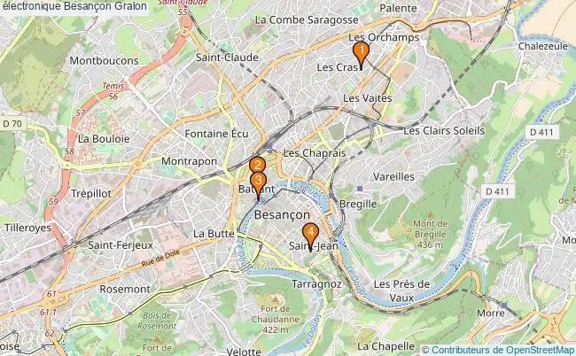 plan électronique Besançon Associations électronique Besançon : 7 associations