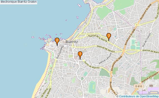 plan électronique Biarritz Associations électronique Biarritz : 3 associations