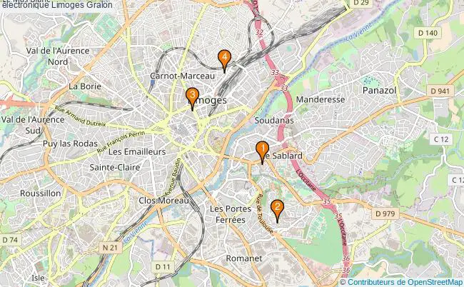 plan électronique Limoges Associations électronique Limoges : 4 associations